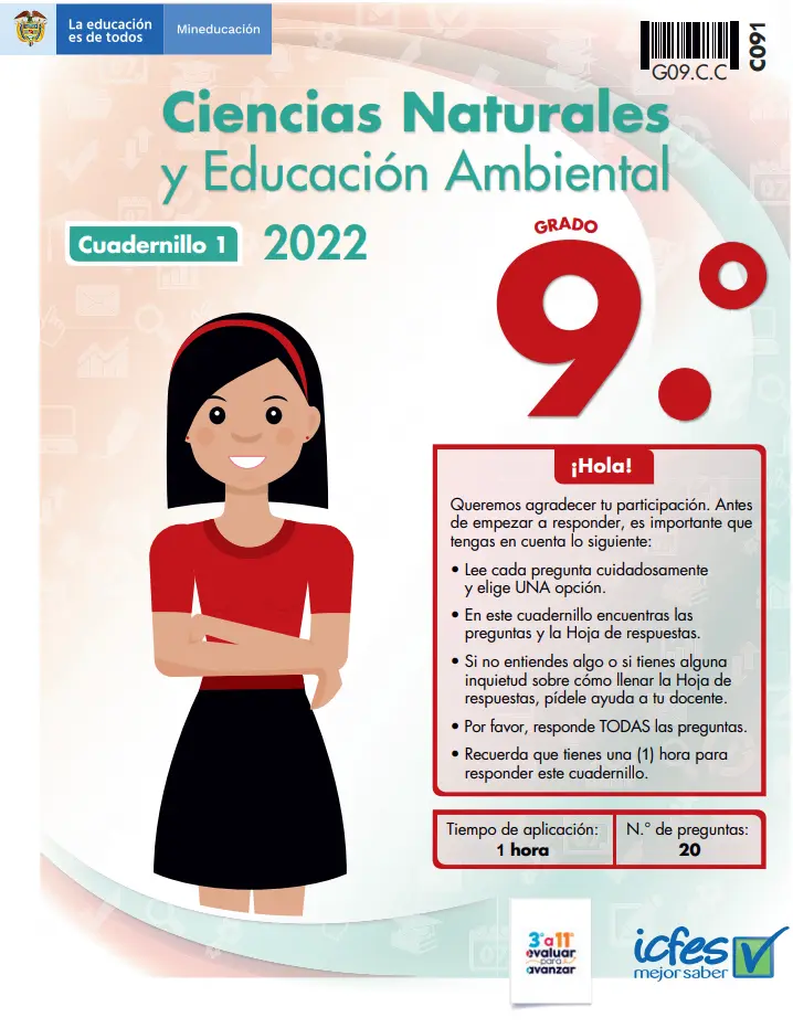 cuadernillo icfes 2022 pdf con respuestas ciencias naturales de grado 9